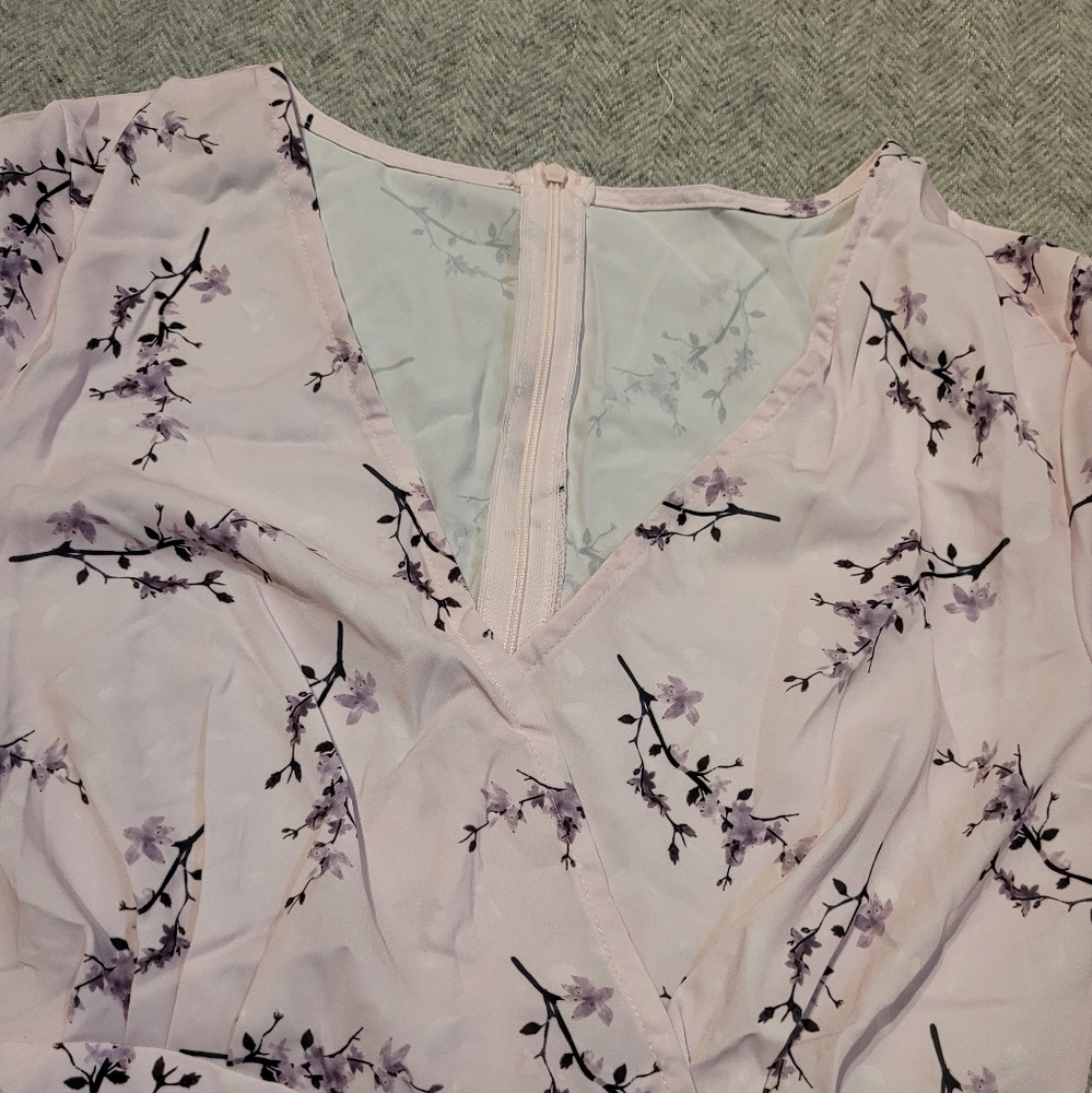 ✨️Pink Floral Ruffle Dress - Picture 6 of 7